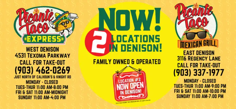 Picante Taco 2 locations